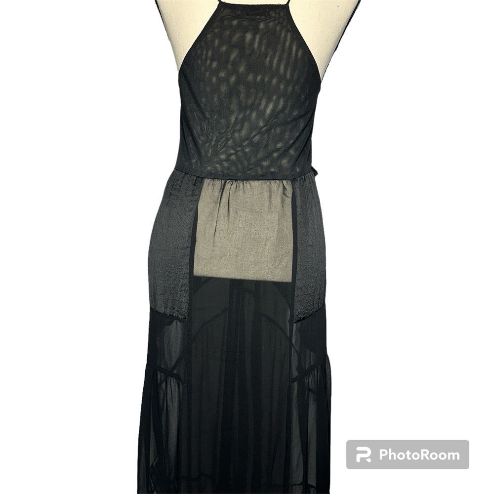 Zara Collection Maxi Patchwork Sheer Slip Dress - Picture 3 of 16